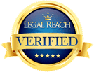 Legal Reach Verified gold and blue badge