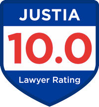 Justia 10.0 Lawyer Rating badge